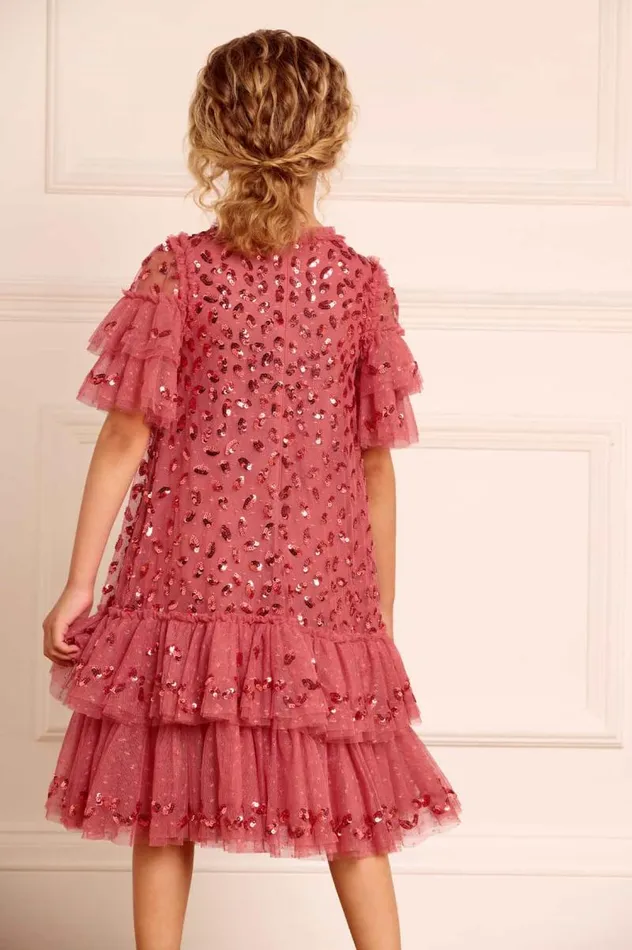 Needle and Thread Kids Formalwear Autumn Leaves Kids Dress Pink 8211 Kids