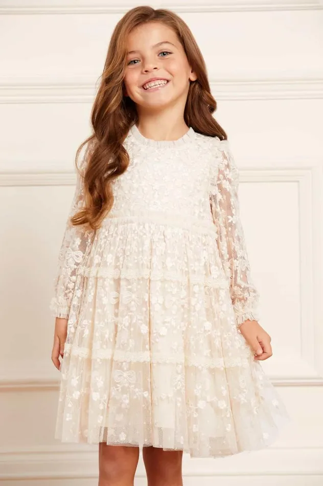 Needle and Thread Kids Formalwear Celestia Ribbon Kids Dress Champagne 8211 KidsWomen