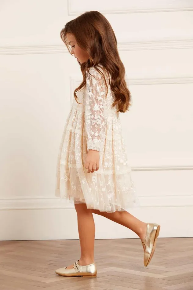 Needle and Thread Kids Formalwear Celestia Ribbon Kids Dress Champagne 8211 KidsWomen