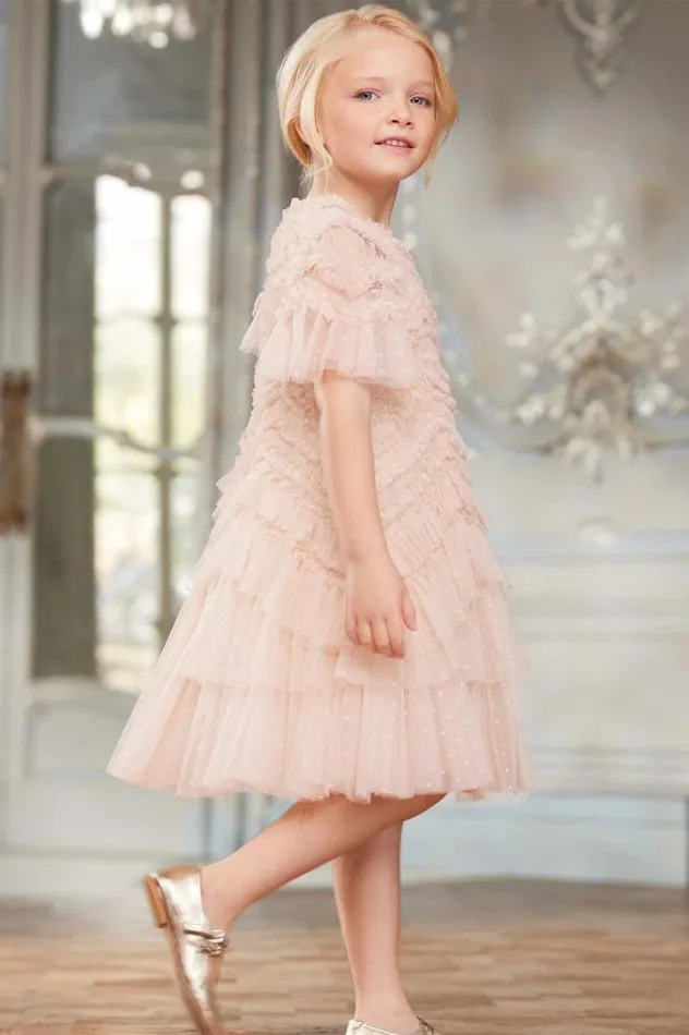 Needle and Thread Kids Formalwear Elia Kids Dress Beige 8211 KidsWomen