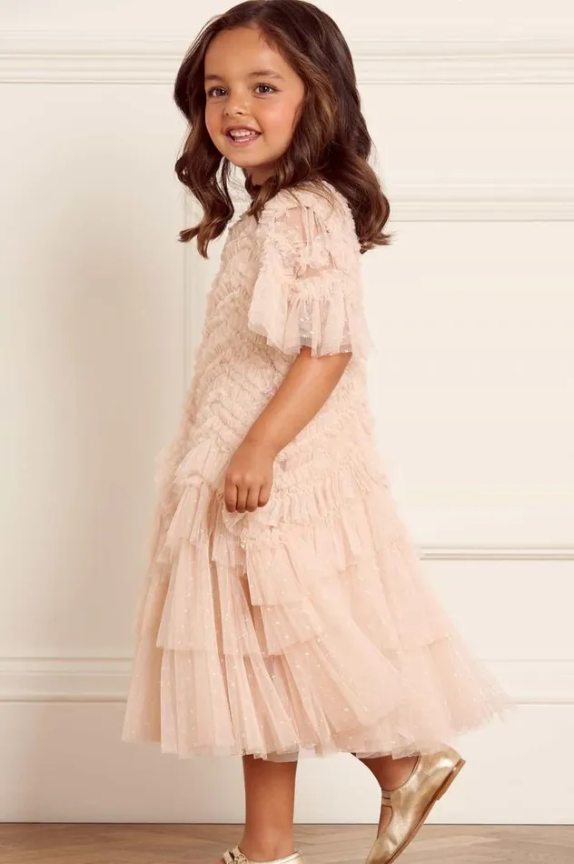 Needle and Thread Kids Formalwear Elia Kids Dress Beige 8211 KidsWomen