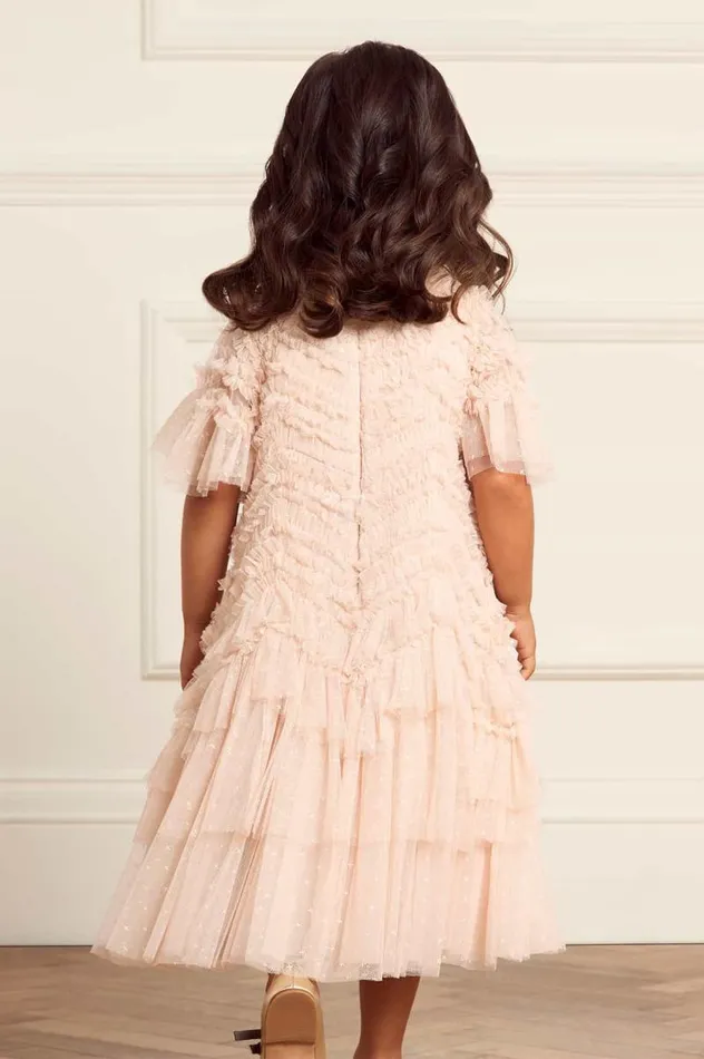 Needle and Thread Kids Formalwear Elia Kids Dress Beige 8211 KidsWomen