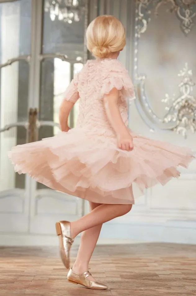 Needle and Thread Kids Formalwear Elia Kids Dress Beige 8211 KidsWomen