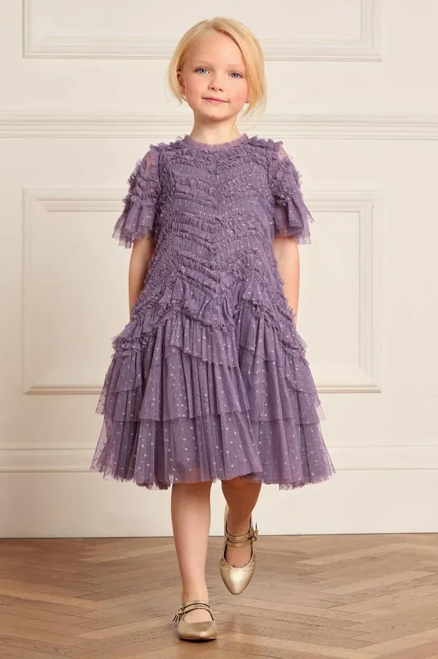 Needle and Thread Kids Formalwear Elia Kids Dress Purple 8211 Kids