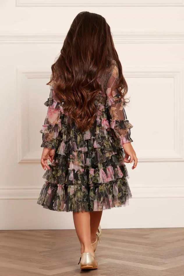 Needle and Thread Kids Formalwear English Rose Ruffle Kids Dress Black 8211 Kids