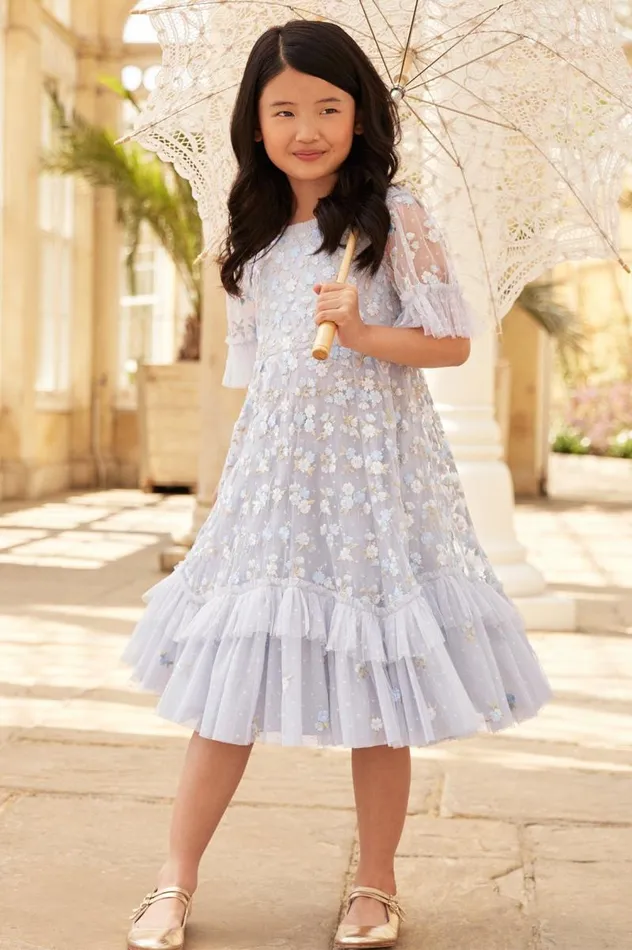 Needle and Thread Kids Formalwear Evening Primrose Kids Dress Blue 8211 Kids
