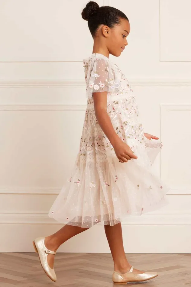 Needle and Thread Kids Formalwear Garland Ribbon Kids Dress Champagne 8211 KidsWomen