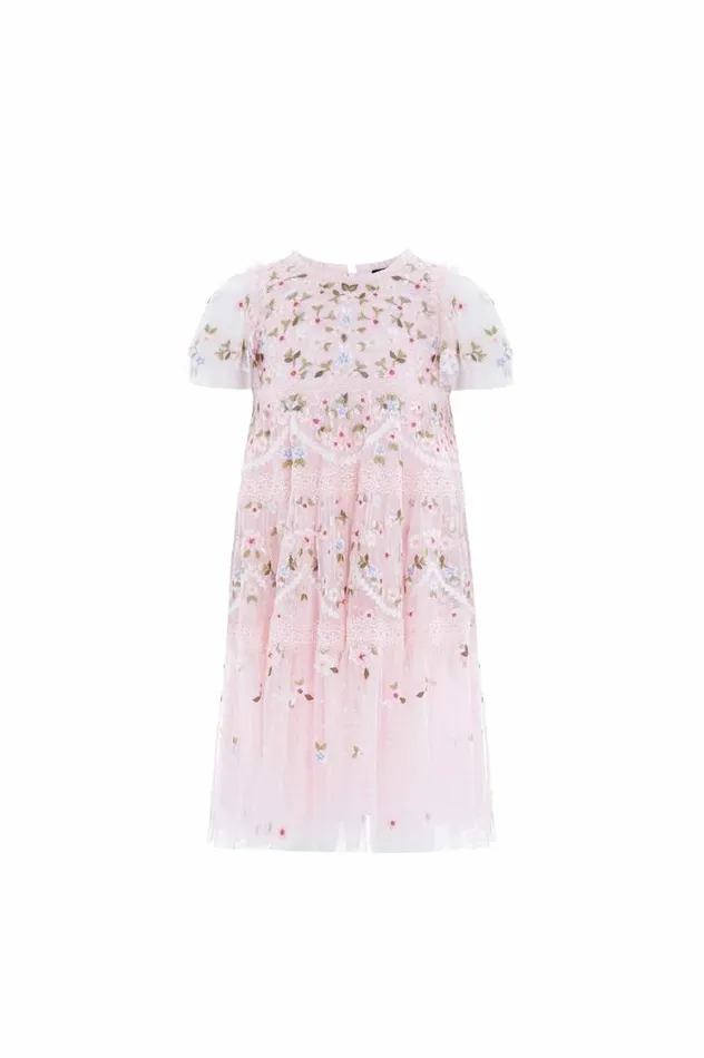 Needle and Thread Kids Formalwear Garland Ribbon Kids Dress Pink 8211 KidsWomen