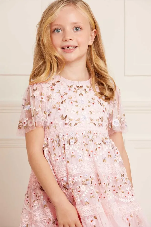 Needle and Thread Kids Formalwear Garland Ribbon Kids Dress Pink 8211 KidsWomen