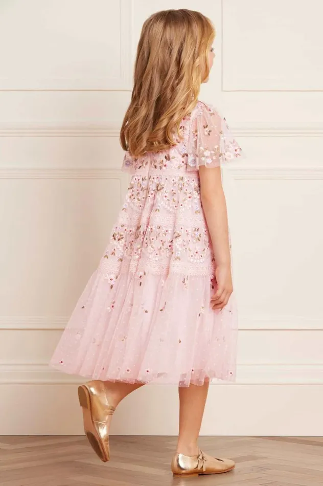 Needle and Thread Kids Formalwear Garland Ribbon Kids Dress Pink 8211 KidsWomen