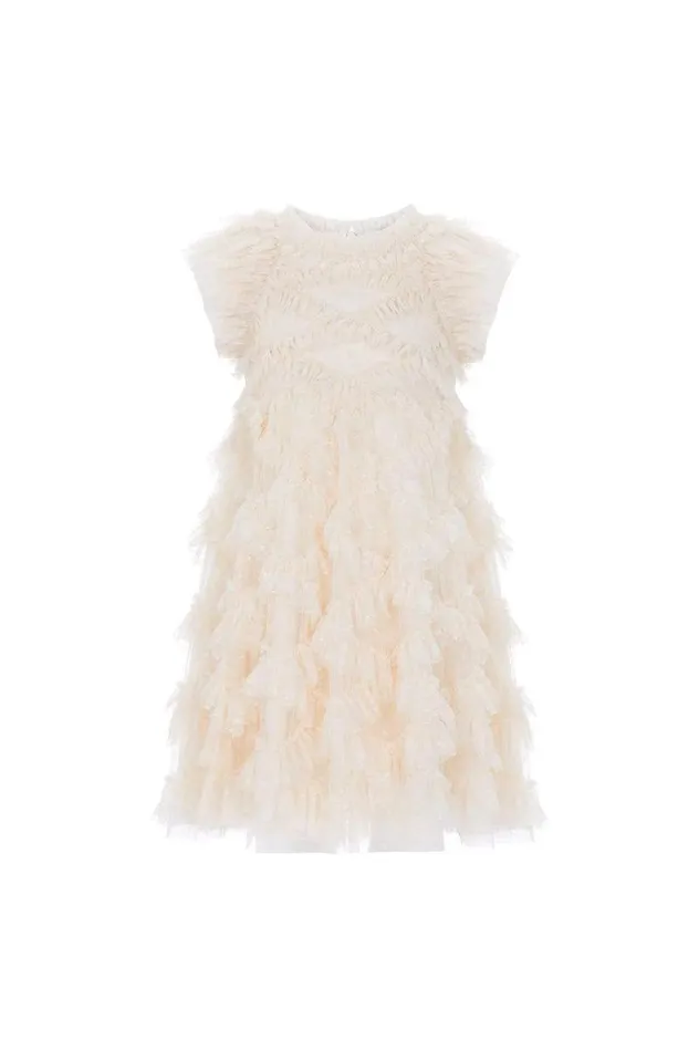 Needle and Thread Kids Formalwear Genevieve Kids Dress Champagne 8211 KidsWomen
