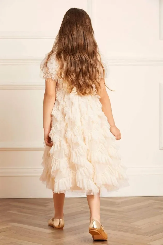 Needle and Thread Kids Formalwear Genevieve Kids Dress Champagne 8211 KidsWomen