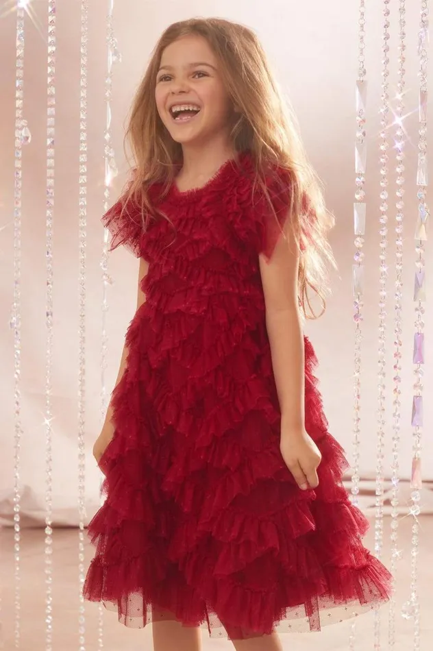 Needle and Thread Kids Formalwear Genevieve Kids Dress Red 8211 Kids