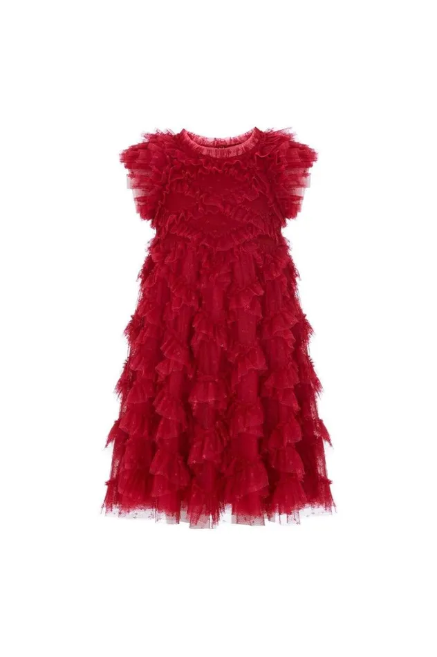 Needle and Thread Kids Formalwear Genevieve Kids Dress Red 8211 Kids