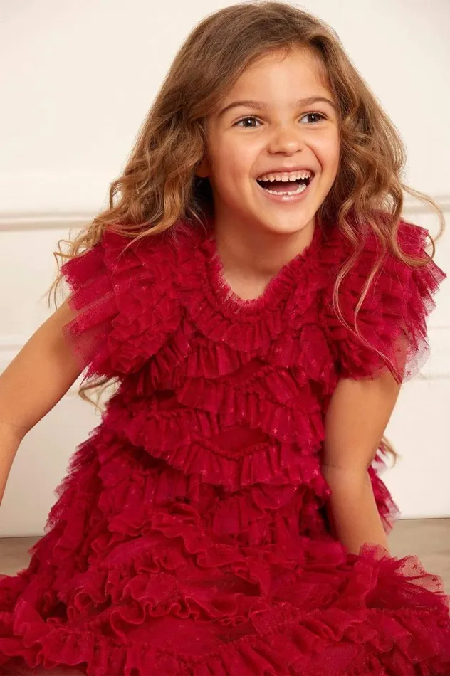 Needle and Thread Kids Formalwear Genevieve Kids Dress Red 8211 Kids