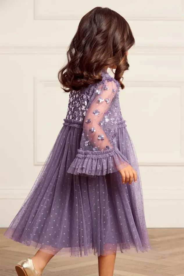 Needle and Thread Kids Formalwear Glisten Bodice Kids Dress Purple 8211 Kids