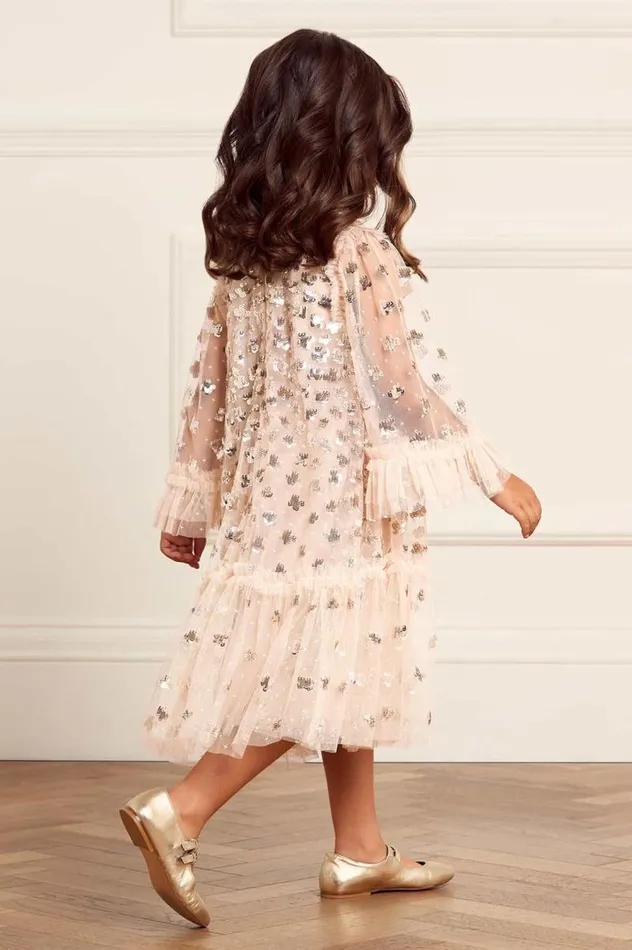 Needle and Thread Kids Formalwear Glisten Kids Dress Beige 8211 Kids