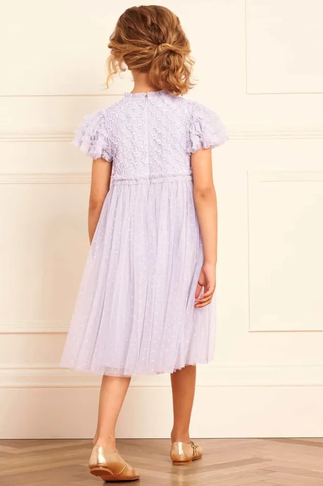 Needle and Thread Kids Formalwear Heart Lattice Bodice Kids Dress Purple 8211 Kids