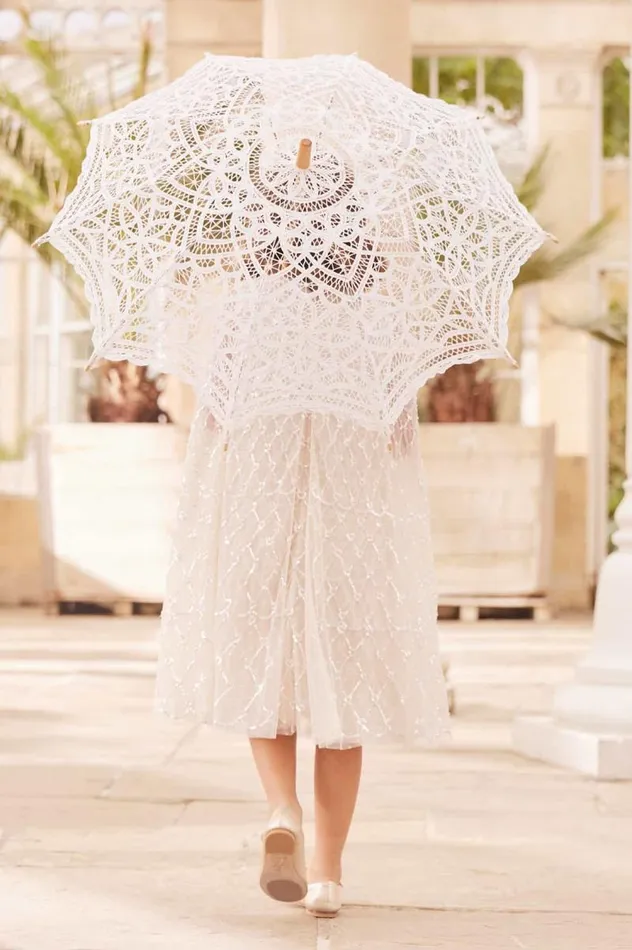 Needle and Thread Kids Formalwear Heart Lattice Cape Kids Dress Champagne 8211 KidsWomen