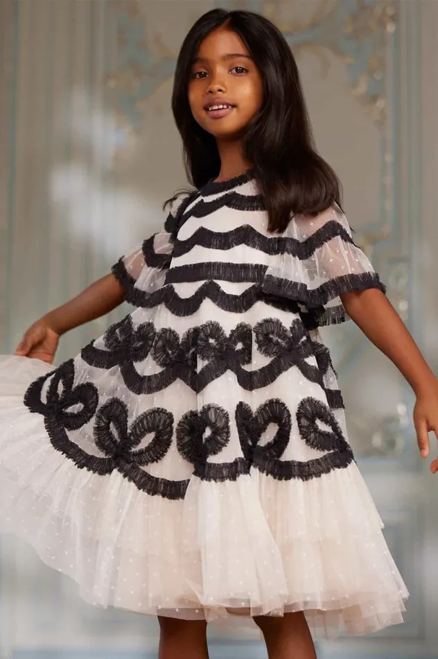 Needle and Thread Kids Formalwear Ingrid Kids Dress Champagne 8211 Kids