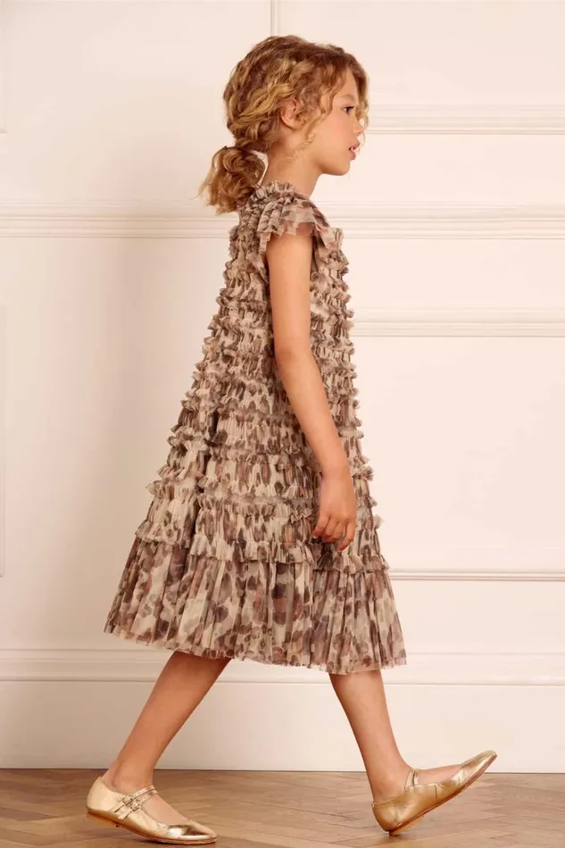 Needle and Thread Kids Formalwear Leopard Lisette Kids Dress Multi 8211 Kids