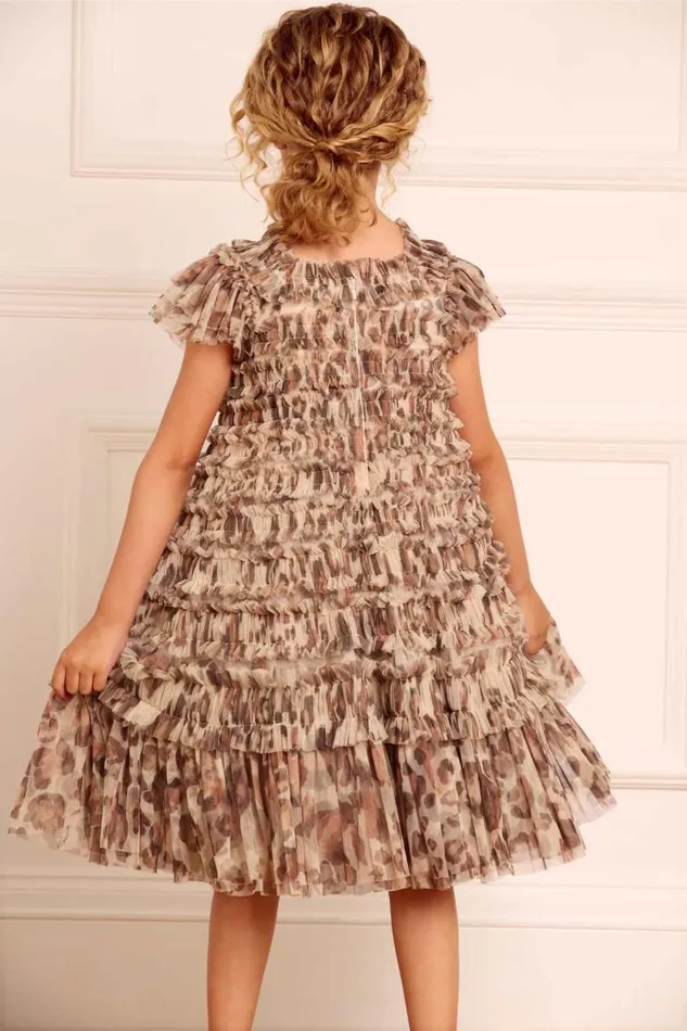 Needle and Thread Kids Formalwear Leopard Lisette Kids Dress Multi 8211 Kids