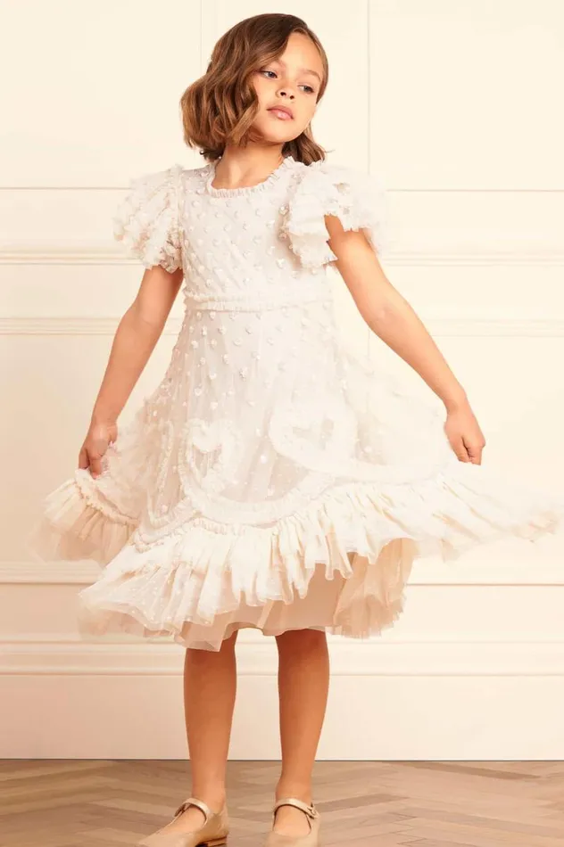 Needle and Thread Kids Formalwear Love Letter Kids Dress Champagne 8211 KidsWomen