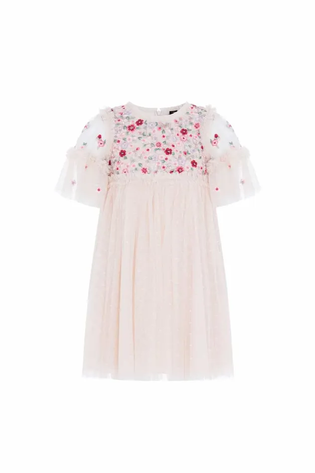 Needle and Thread Kids Formalwear Lunaria Wreath Bodice Kids Dress Beige 8211 KidsWomen