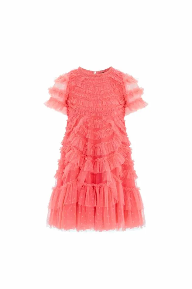 Needle and Thread Kids Formalwear Marilla Ruffle Kids Dress Pink 8211 Kids