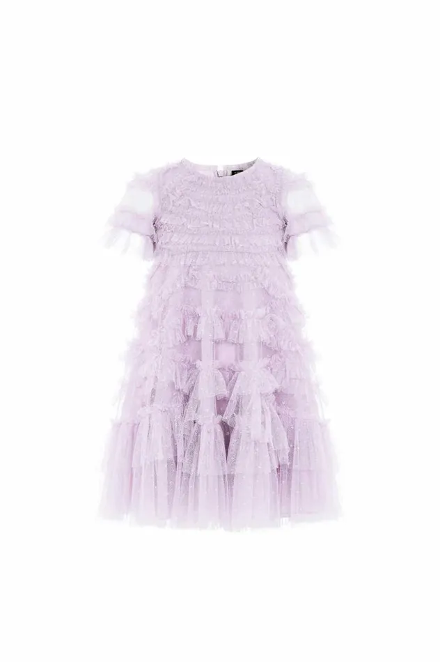 Needle and Thread Kids Formalwear Marilla Ruffle Kids Dress Purple 8211 Kids