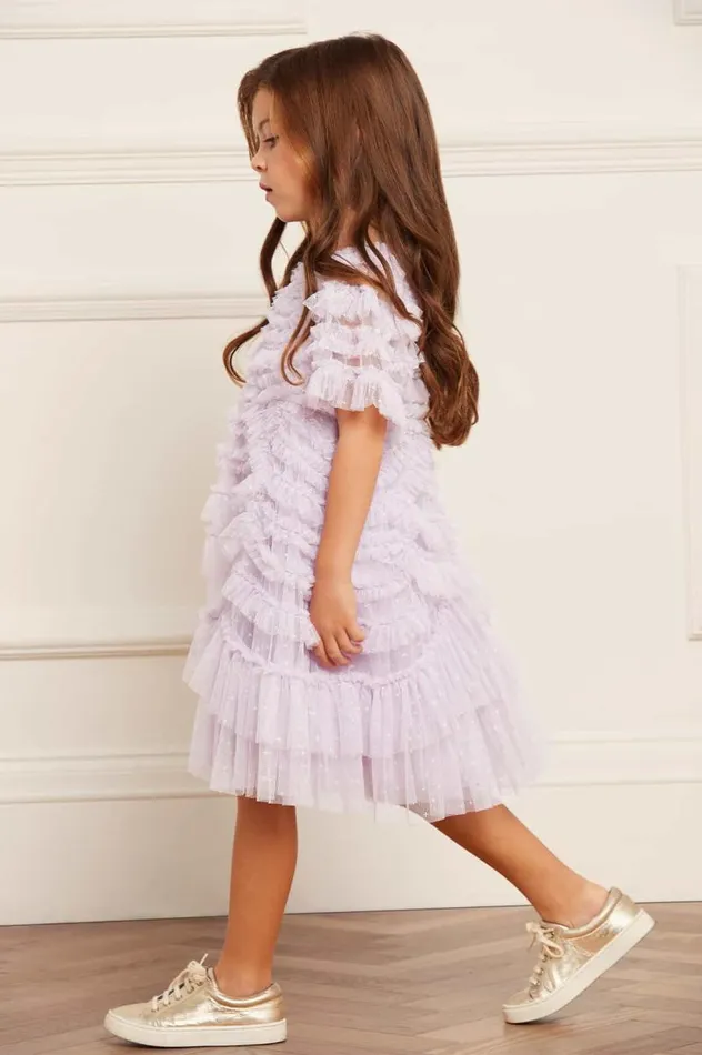 Needle and Thread Kids Formalwear Marilla Ruffle Kids Dress Purple 8211 Kids