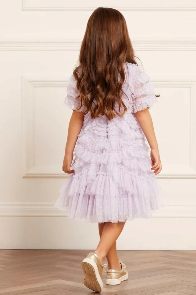 Needle and Thread Kids Formalwear Marilla Ruffle Kids Dress Purple 8211 Kids
