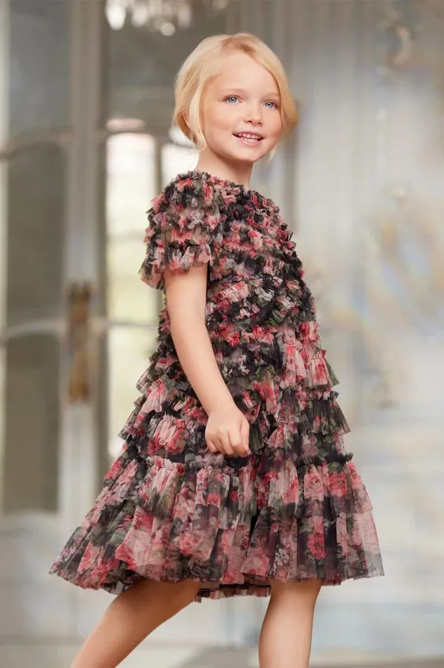 Needle and Thread Kids Formalwear Midnight Dance Marilla Ruffle Kids Dress Black 8211 Kids Needle and Thread Kids Formalwear Midnight Dance Marilla Ruffle Kids Dress Black 8211 Kids
