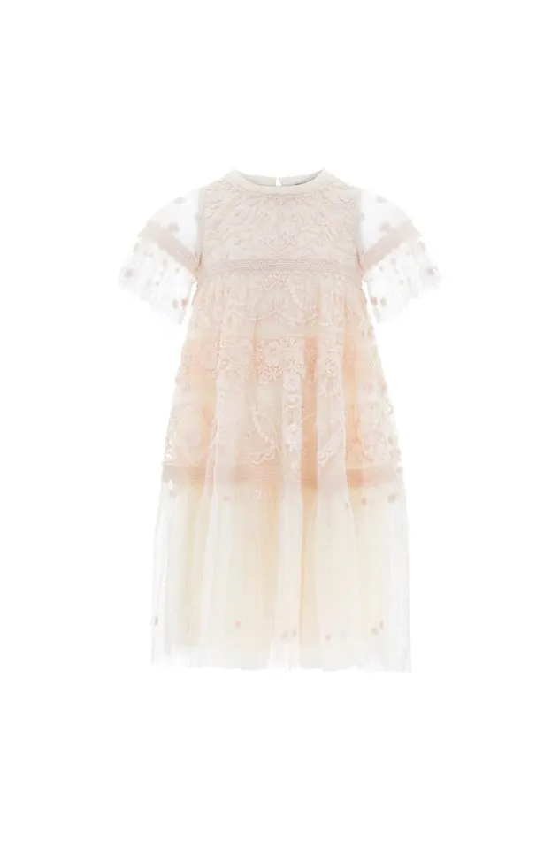 Needle and Thread Kids Formalwear Midsummer Lace Kids Dress Champagne 8211 KidsWomen