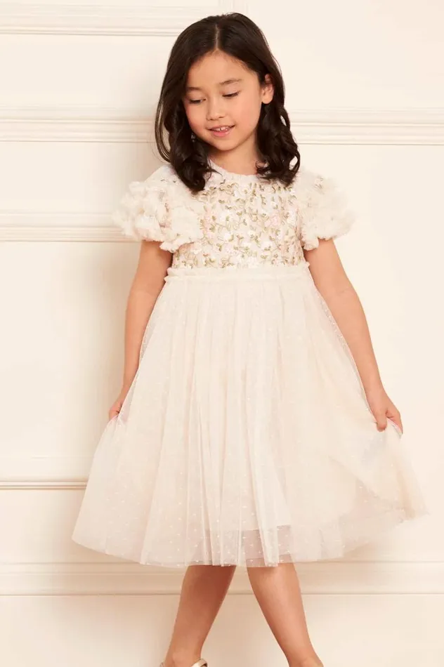 Needle and Thread Kids Formalwear Posy Bodice Kids Dress Champagne 8211 KidsWomen