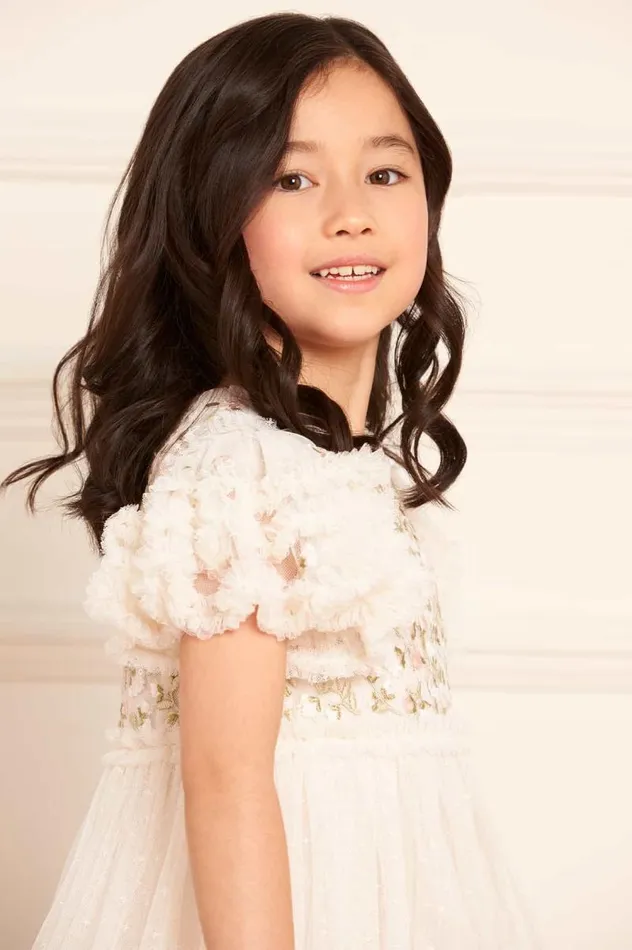 Needle and Thread Kids Formalwear Posy Bodice Kids Dress Champagne 8211 KidsWomen