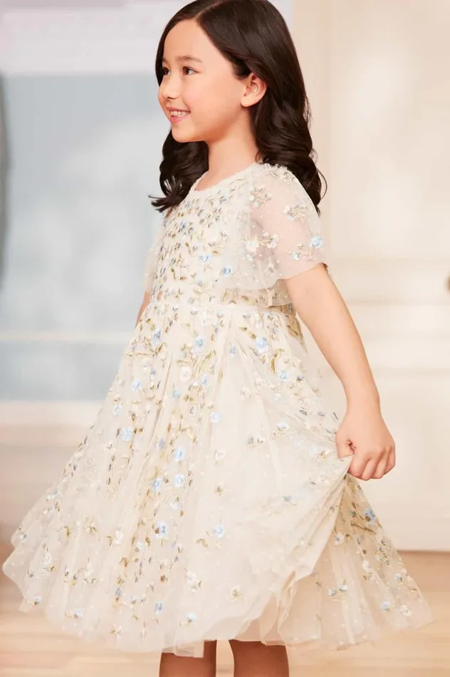 Needle and Thread Kids Formalwear Posy Pirouette Kids Prom Dress Champagne 8211 KidsWomen