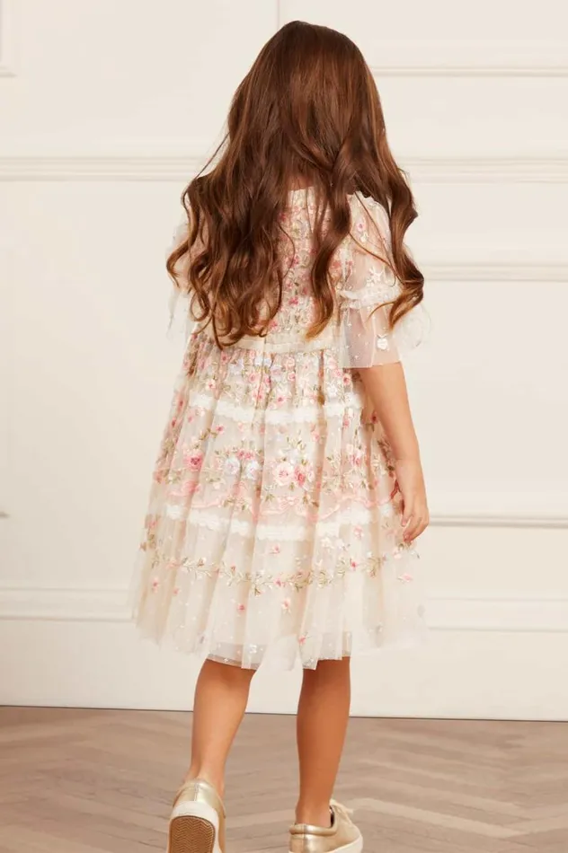 Needle and Thread Kids Formalwear Ribbon Bouquet Kids Dress Champagne 8211 KidsWomen