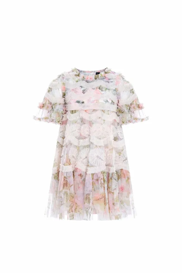 Needle and Thread Kids Formalwear Rose Powder Ingrid Kids Dress Multi 8211 Kids