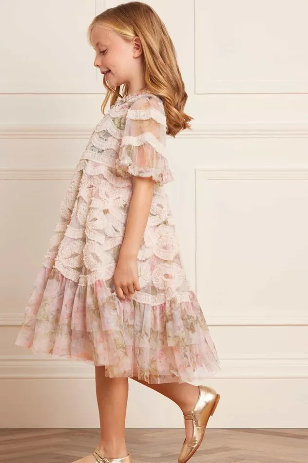 Needle and Thread Kids Formalwear Rose Powder Ingrid Kids Dress Multi 8211 Kids