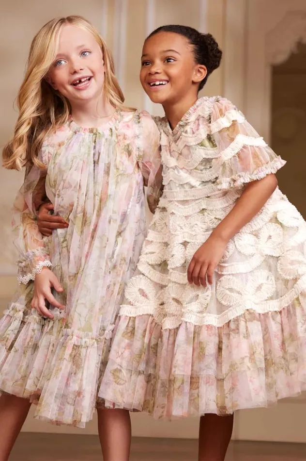 Needle and Thread Kids Formalwear Rose Powder Ingrid Kids Dress Multi 8211 Kids