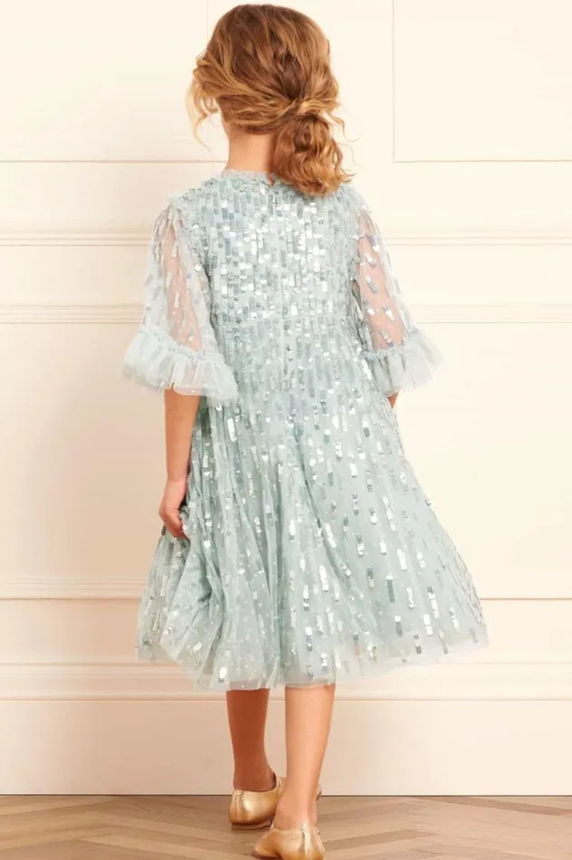 Needle and Thread Kids Formalwear Sequin Dash Kids Dress Blue 8211 Kids