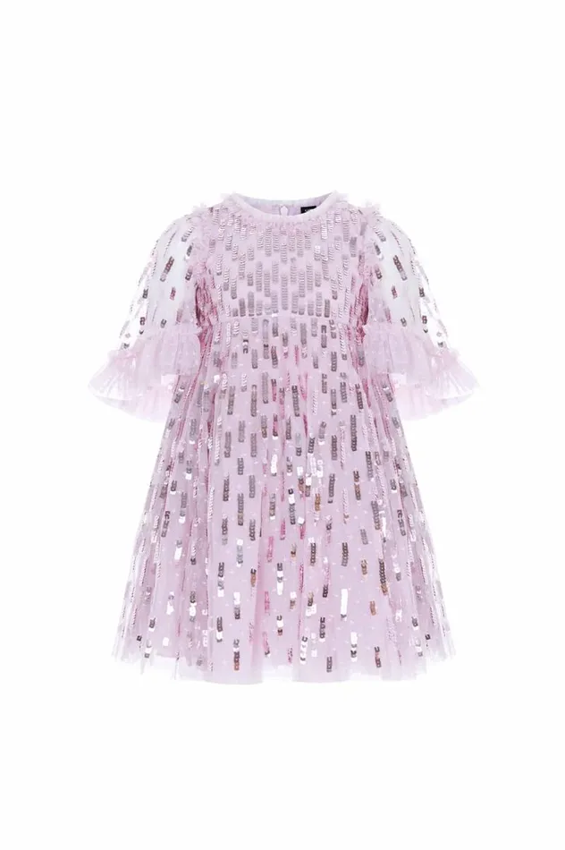 Needle and Thread Kids Formalwear Sequin Dash Kids Dress Pink 8211 Kids