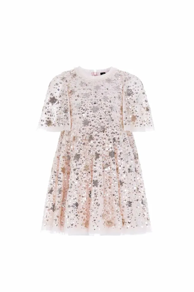 Needle and Thread Kids Formalwear Shooting Stars Kids Dress Beige 8211 Kids