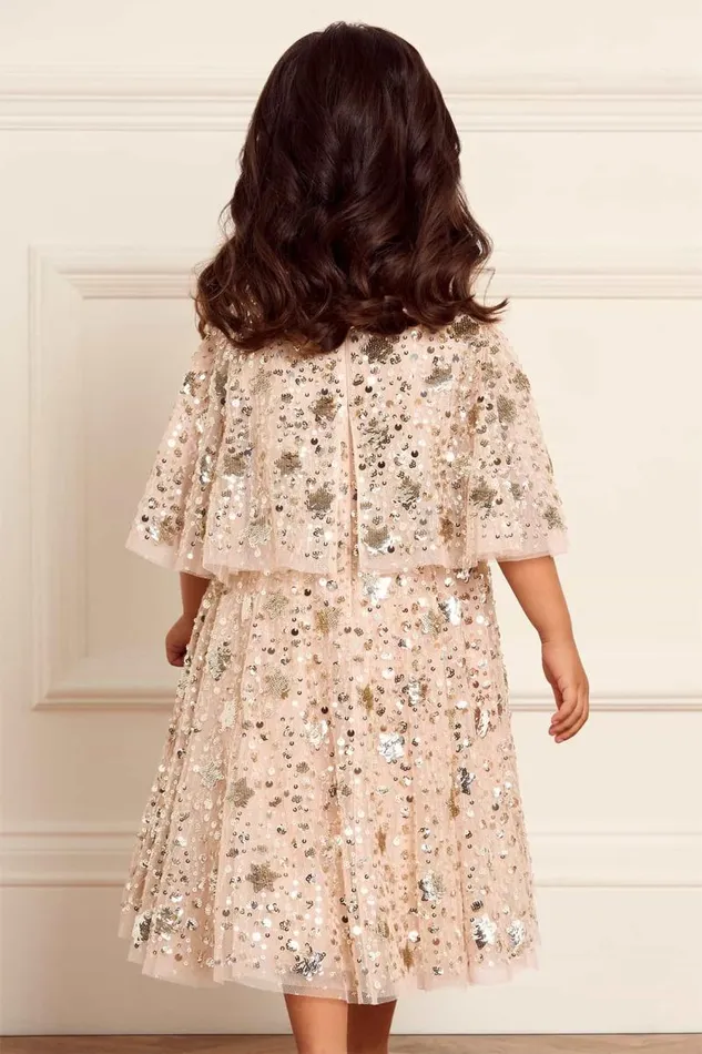 Needle and Thread Kids Formalwear Shooting Stars Kids Dress Beige 8211 Kids