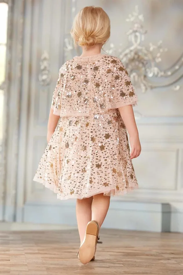 Needle and Thread Kids Formalwear Shooting Stars Kids Dress Beige 8211 Kids