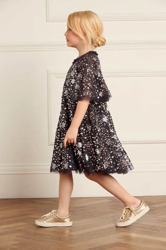 Needle and Thread Kids Formalwear Shooting Stars Kids Dress Black 8211 Kids
