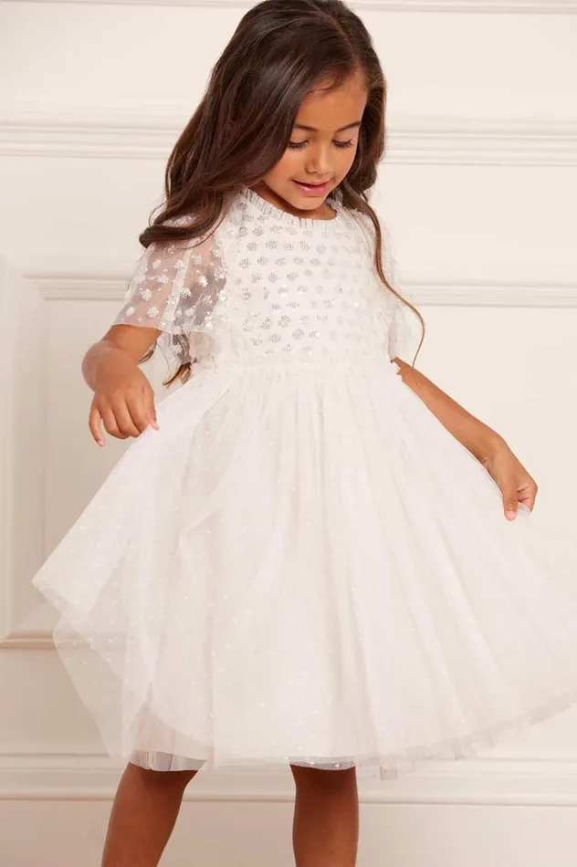 Needle and Thread Kids Formalwear Thea Bodice Kids Dress Champagne 8211 KidsWomen