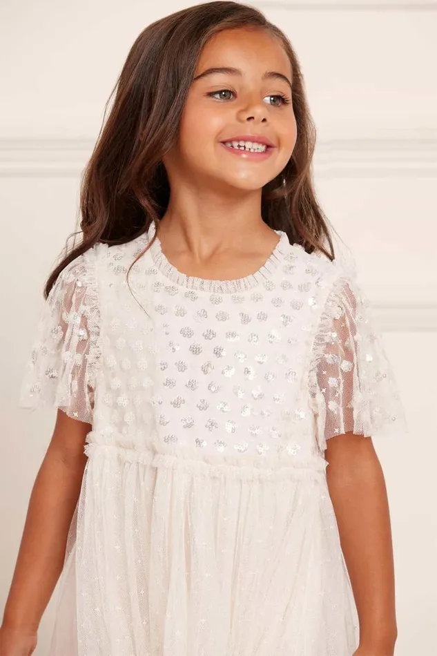 Needle and Thread Kids Formalwear Thea Bodice Kids Dress Champagne 8211 KidsWomen