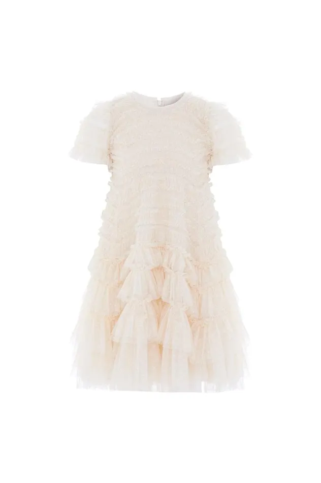 Needle and Thread Kids Formalwear Valentine Ruffle Kids Dress Champagne 8211 KidsWomen